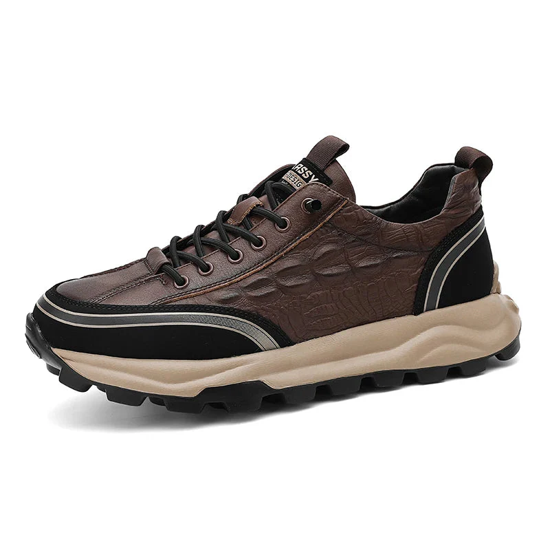 Baskets Homme en Cuir Texturé - Classy - Image 12