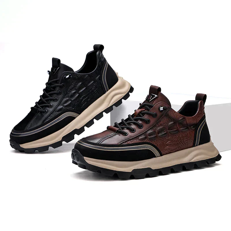 Baskets Homme en Cuir Texturé - Classy - Image 8