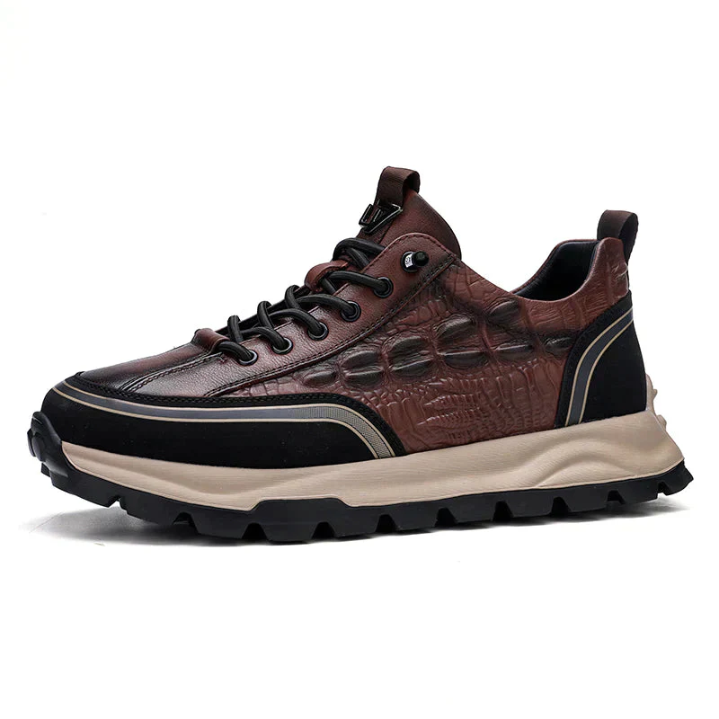 Baskets Homme en Cuir Texturé - Classy - Image 9