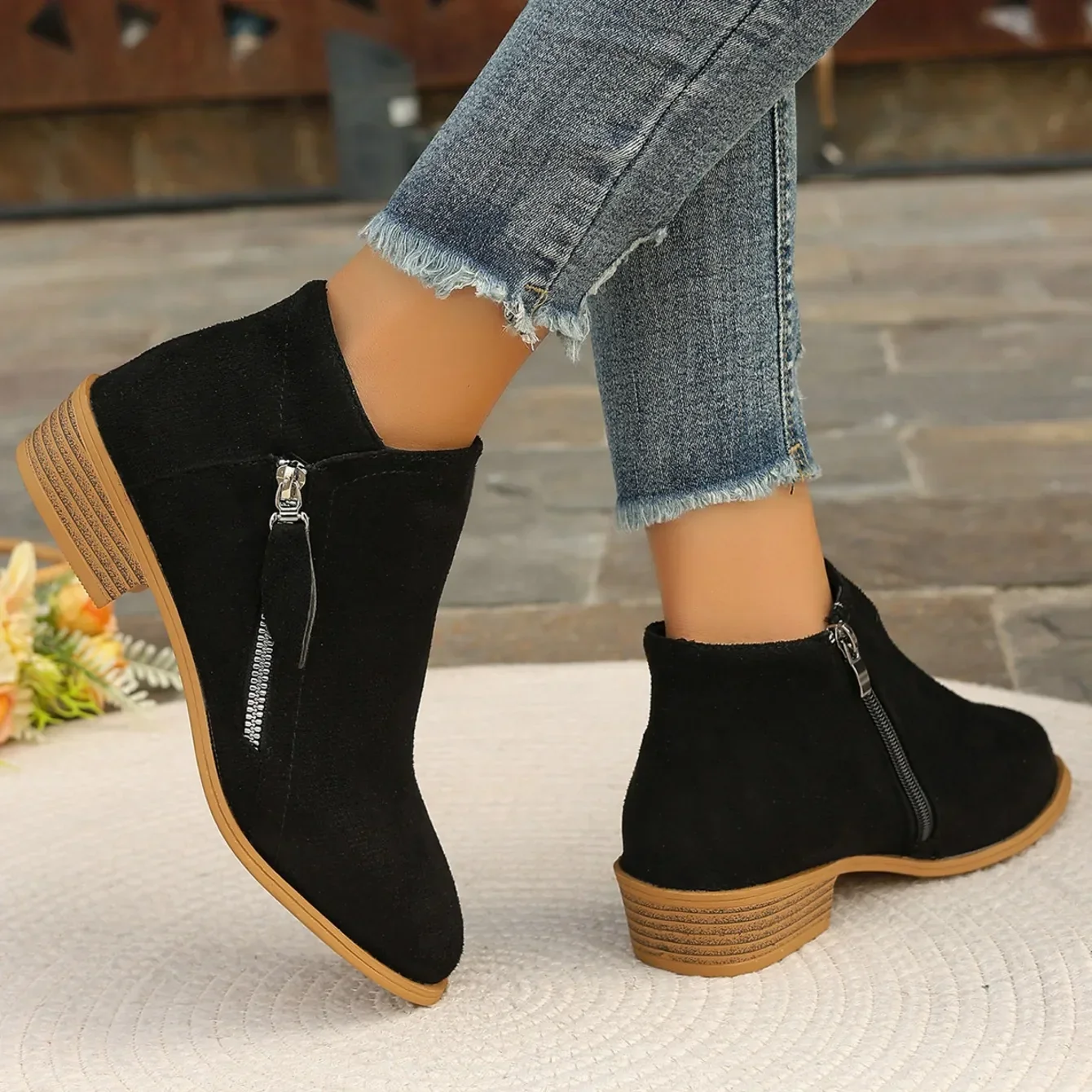Bottines Courtes Femme - Élégant - Image 21