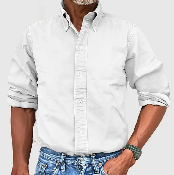 Chemise Homme Casual Manches Longues - Classic Denim - Image 7
