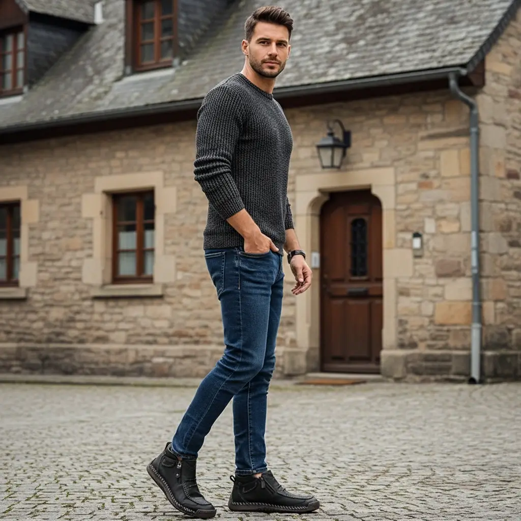 Davos | Bottes en Cuir Fabriquées à la Main – Confort & Durabilité - Image 6