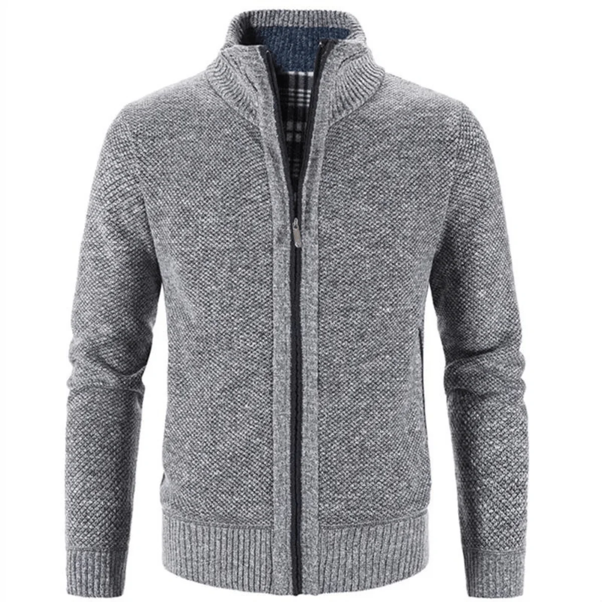 Gilet à Col Haut Zippé Ethan