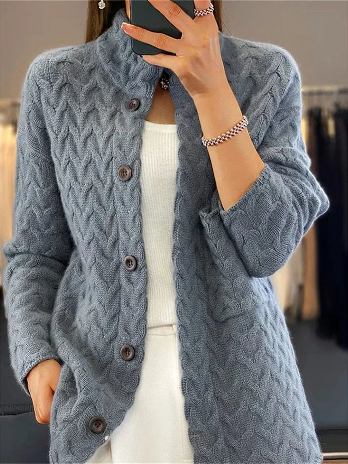 Gilet Tricoté Chic pour Femme Lydia - Image 5