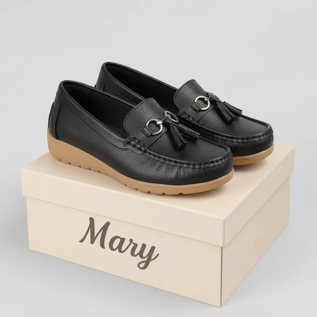 Mocassin Orthopédique en Cuir - Mary - Image 4