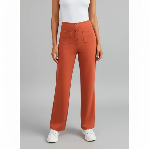 Pantalon Taille Haute Extensible avec Poches Latérales - Sophie - Image 10