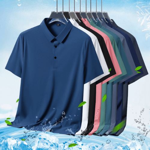 Polo Homme en Soie de Glace - Fresh Comfort - Image 3