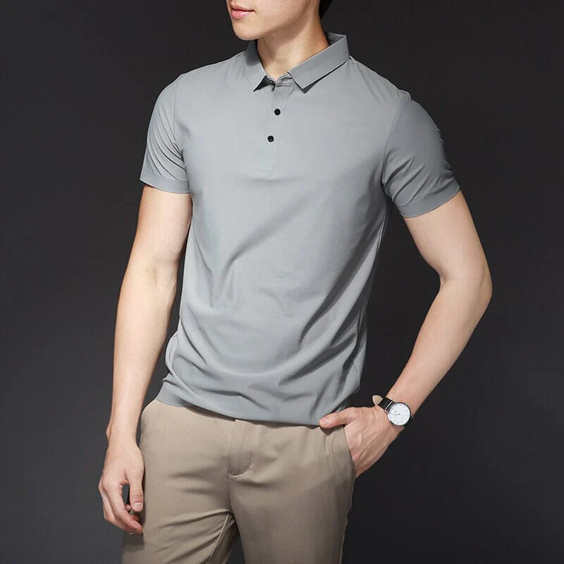 Polo Homme en Soie de Glace - Fresh Comfort - Image 7