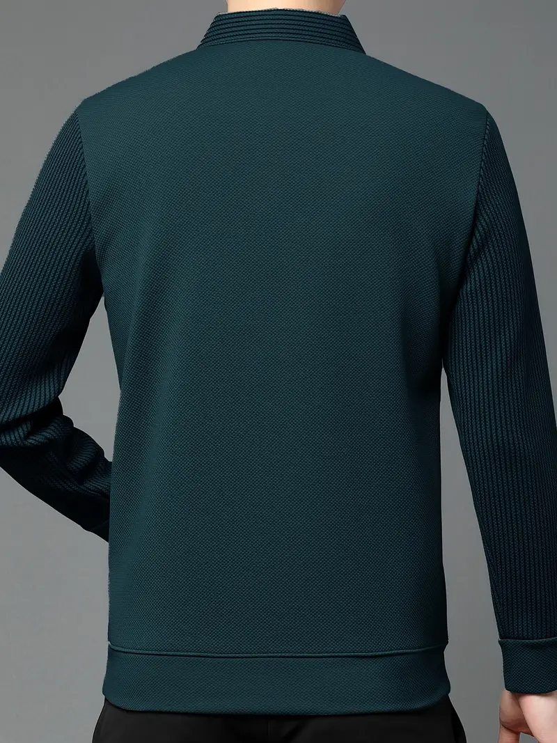 Polo Homme Manches Longues 2 en 1 - Élégant et Respirant - Image 14