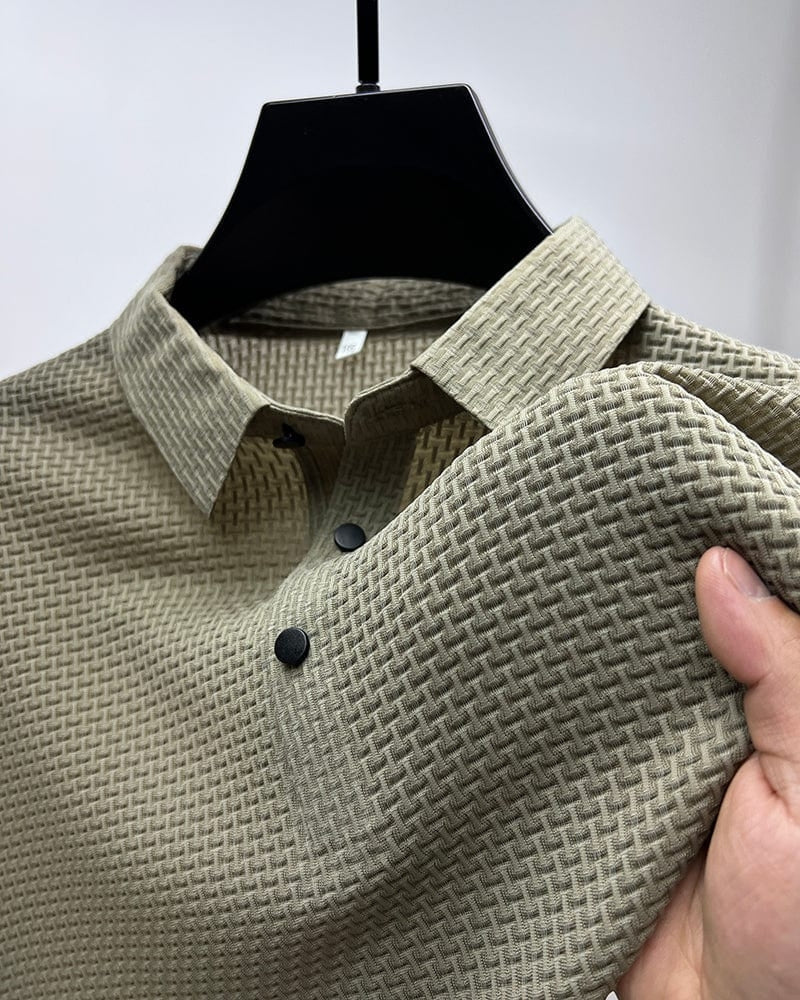 Polo Homme Texturé et Extensible - Image 10
