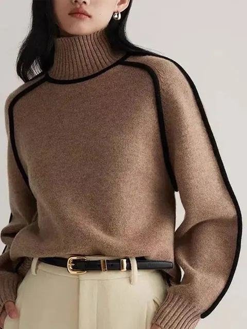 Pull à Col Haut Chic pour Femme Eva - Image 4