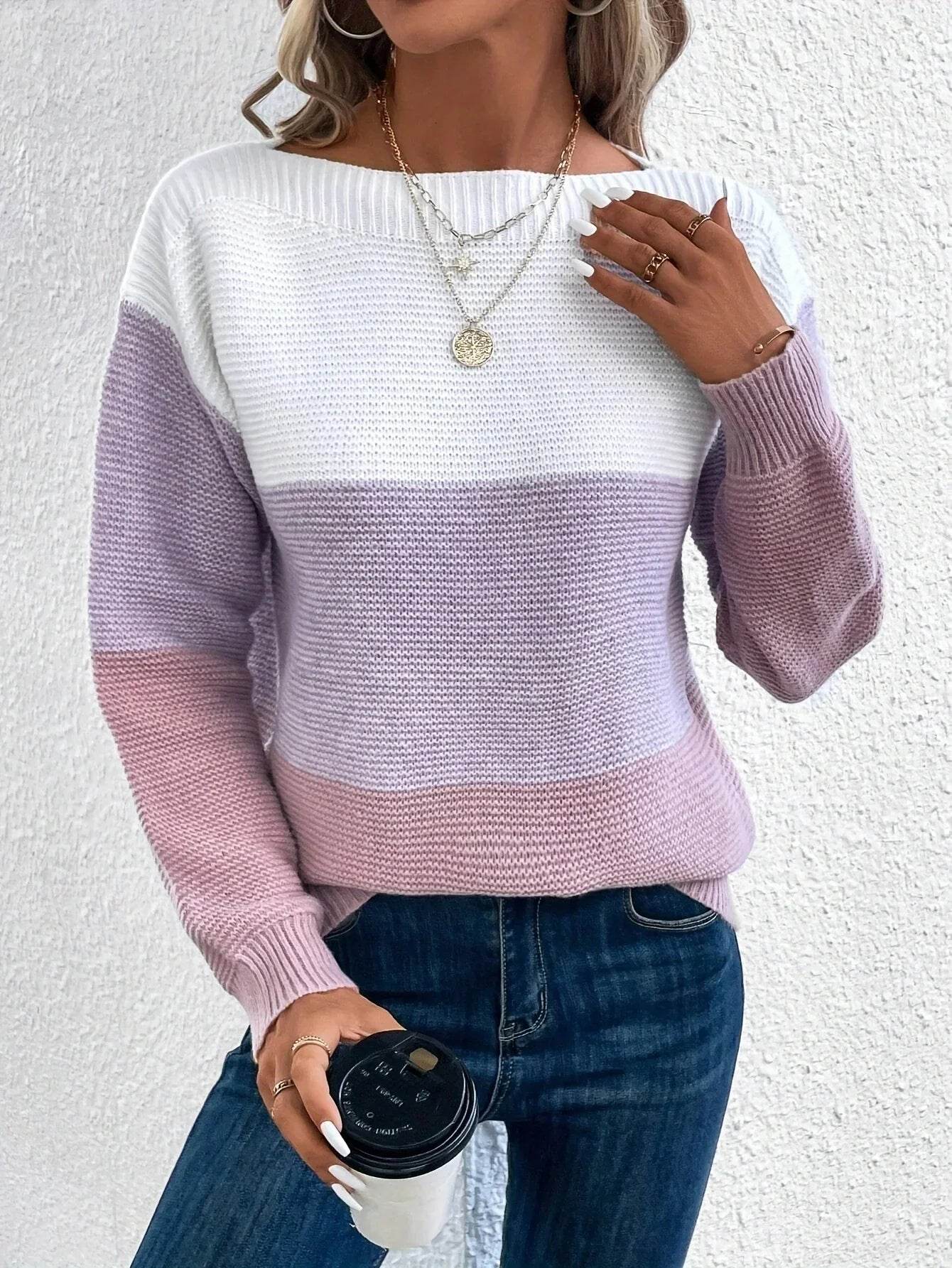 Pull à Col Rond en Maille pour Femme Elena - Image 15