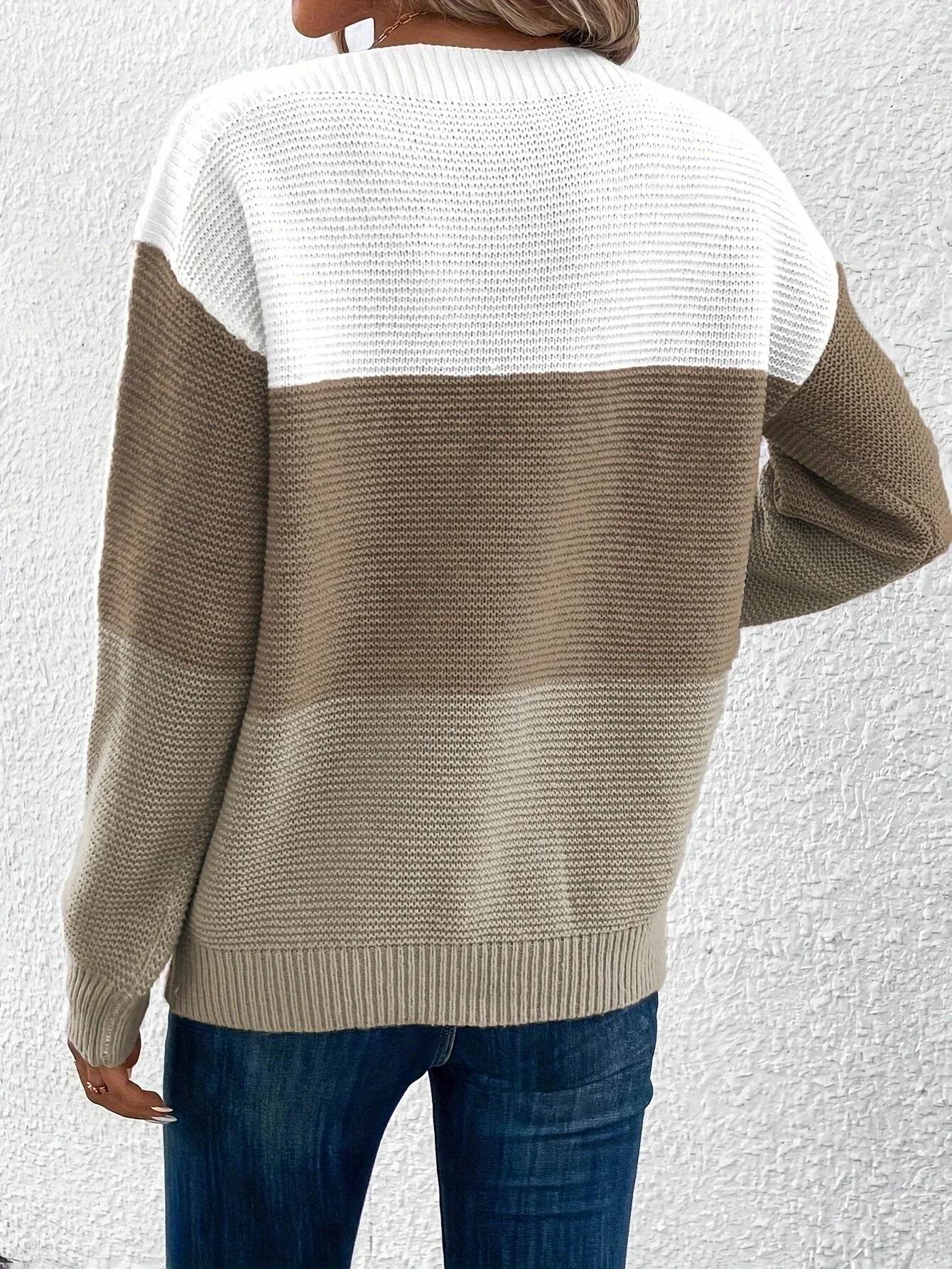 Pull à Col Rond en Maille pour Femme Elena - Image 5