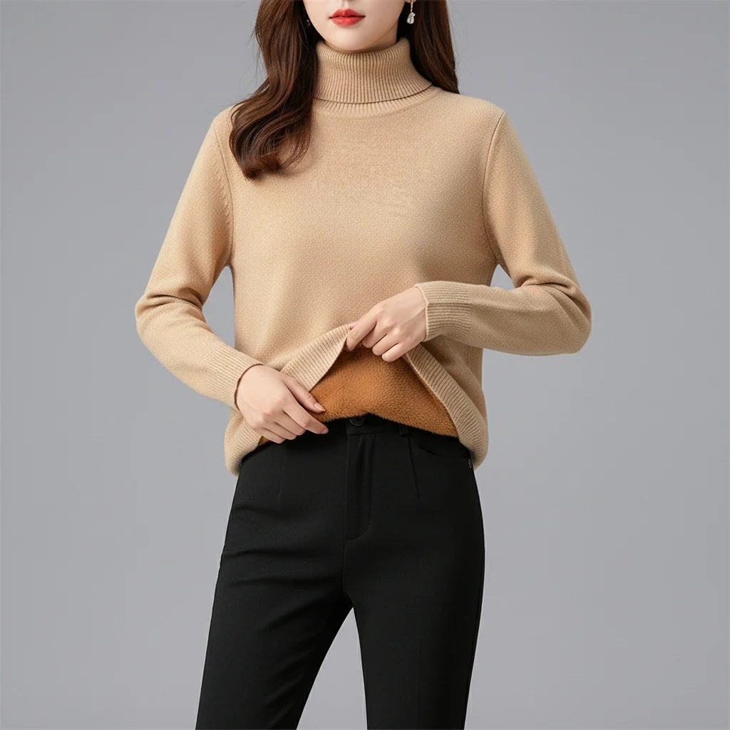 Pull col roulé polaire pour femme Karen - Image 2