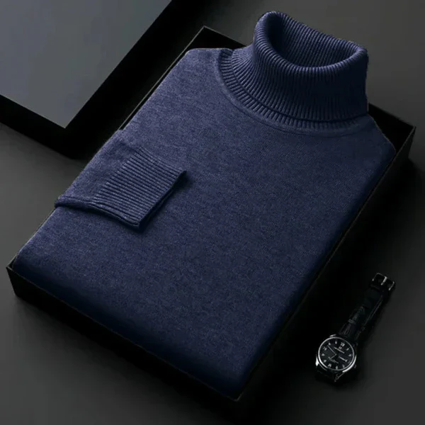 Pull en Cachemire à Col Roulé Homme – Laurent - Image 14