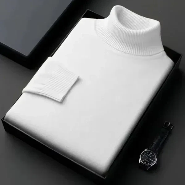 Pull en Cachemire à Col Roulé Homme – Laurent - Image 15