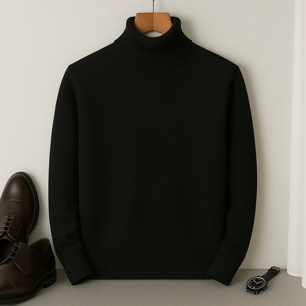 Pull en Cachemire à Col Roulé Homme – Laurent - Image 8