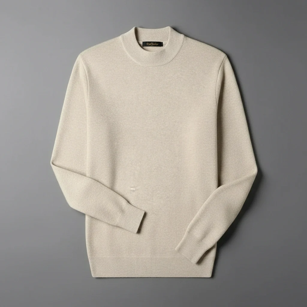 Pull en Cachemire Col Montant Homme – Damien - Image 4
