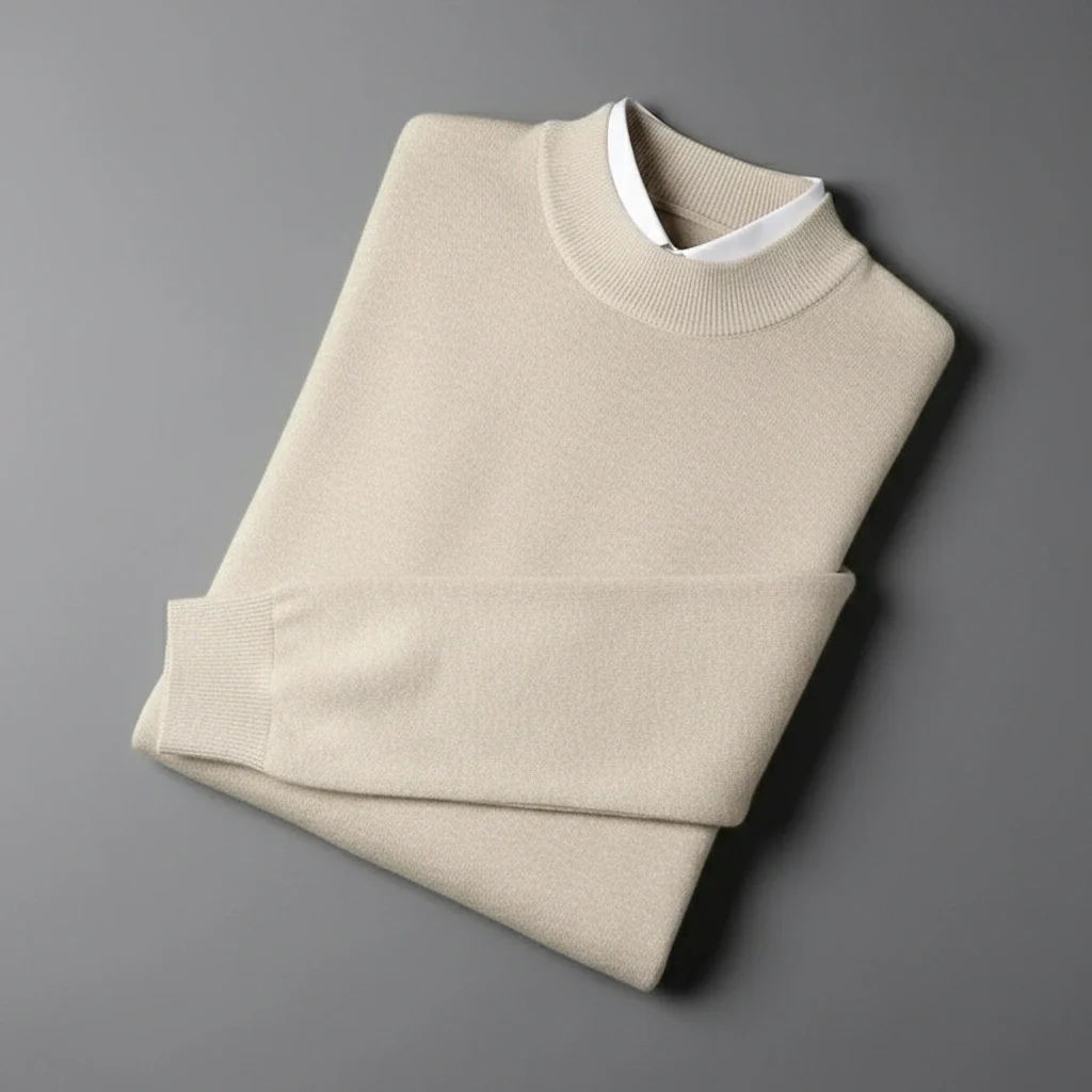 Pull en Cachemire Col Montant Homme – Damien - Image 6