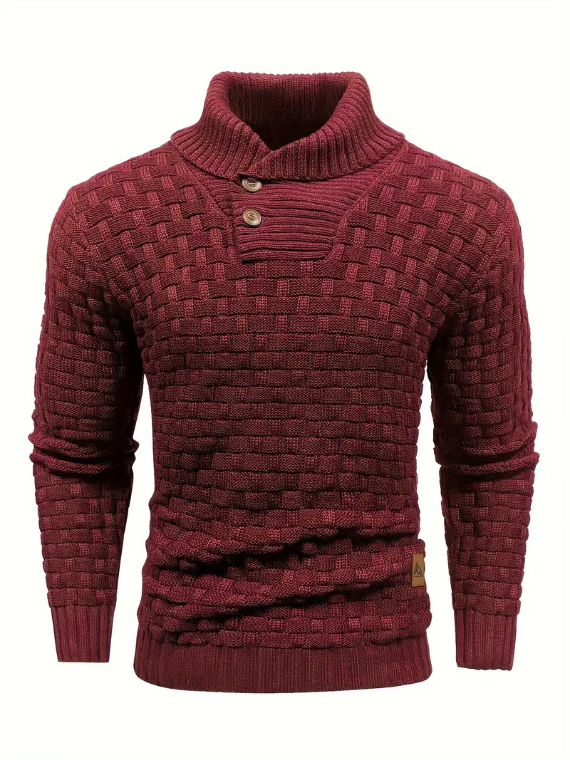 Pull en Maille à Col Châle Homme - Auguste - Image 14