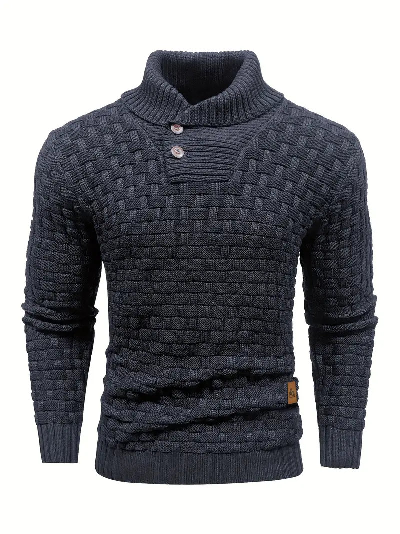 Pull en Maille à Col Châle Homme - Auguste - Image 16