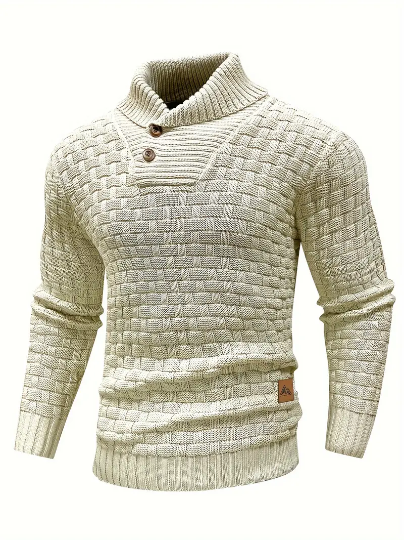 Pull en Maille à Col Châle Homme - Auguste - Image 19