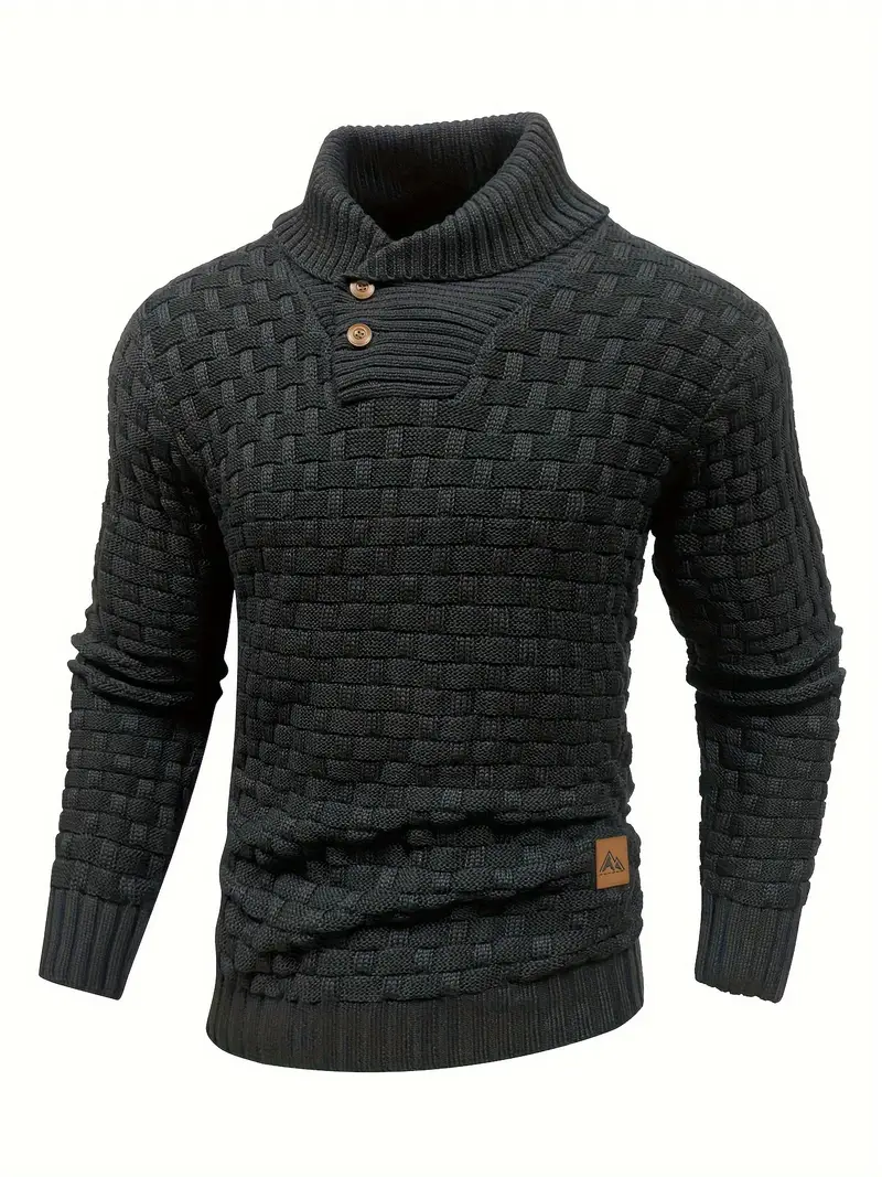 Pull en Maille à Col Châle Homme - Auguste - Image 5