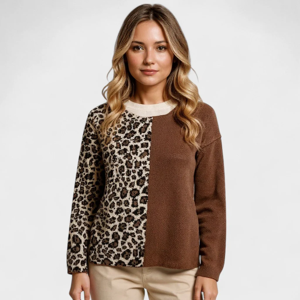 Pull Léopard Chic pour Femme Isabella - Image 2
