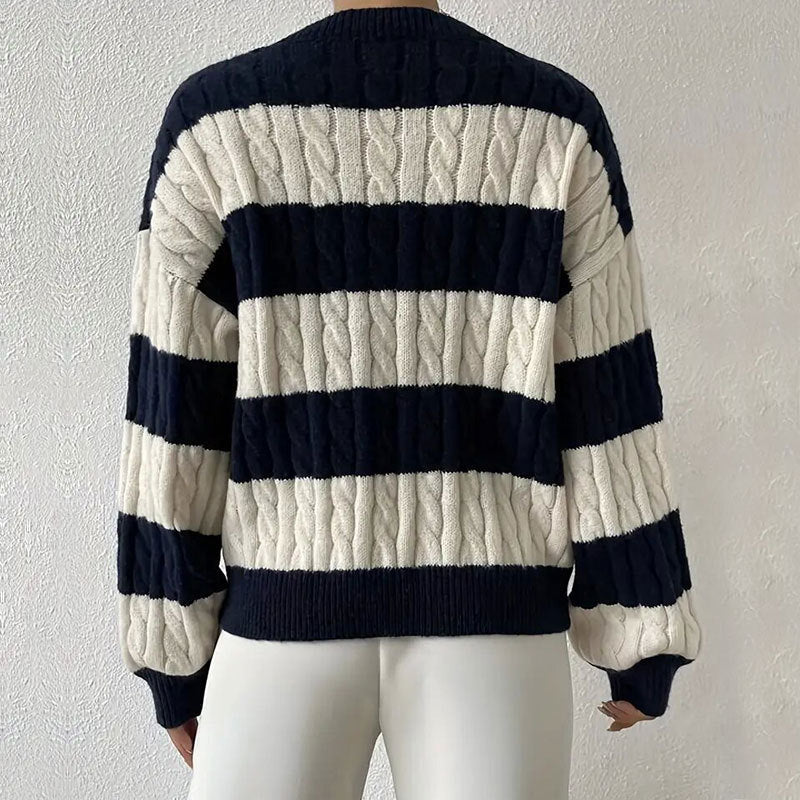 Pull Rayé en Maille pour Femme Grace - Image 6