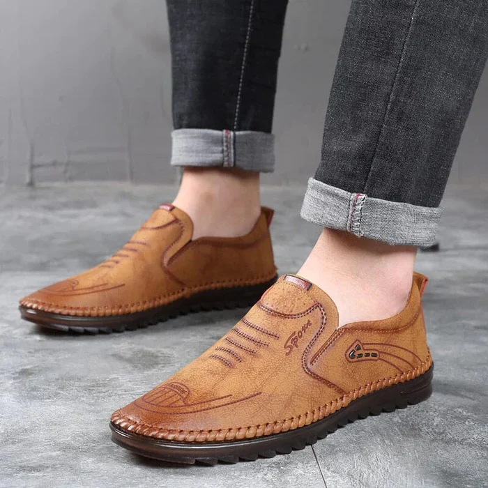 Mocassins à enfiler en cuir pour hommes - Richard - Image 9