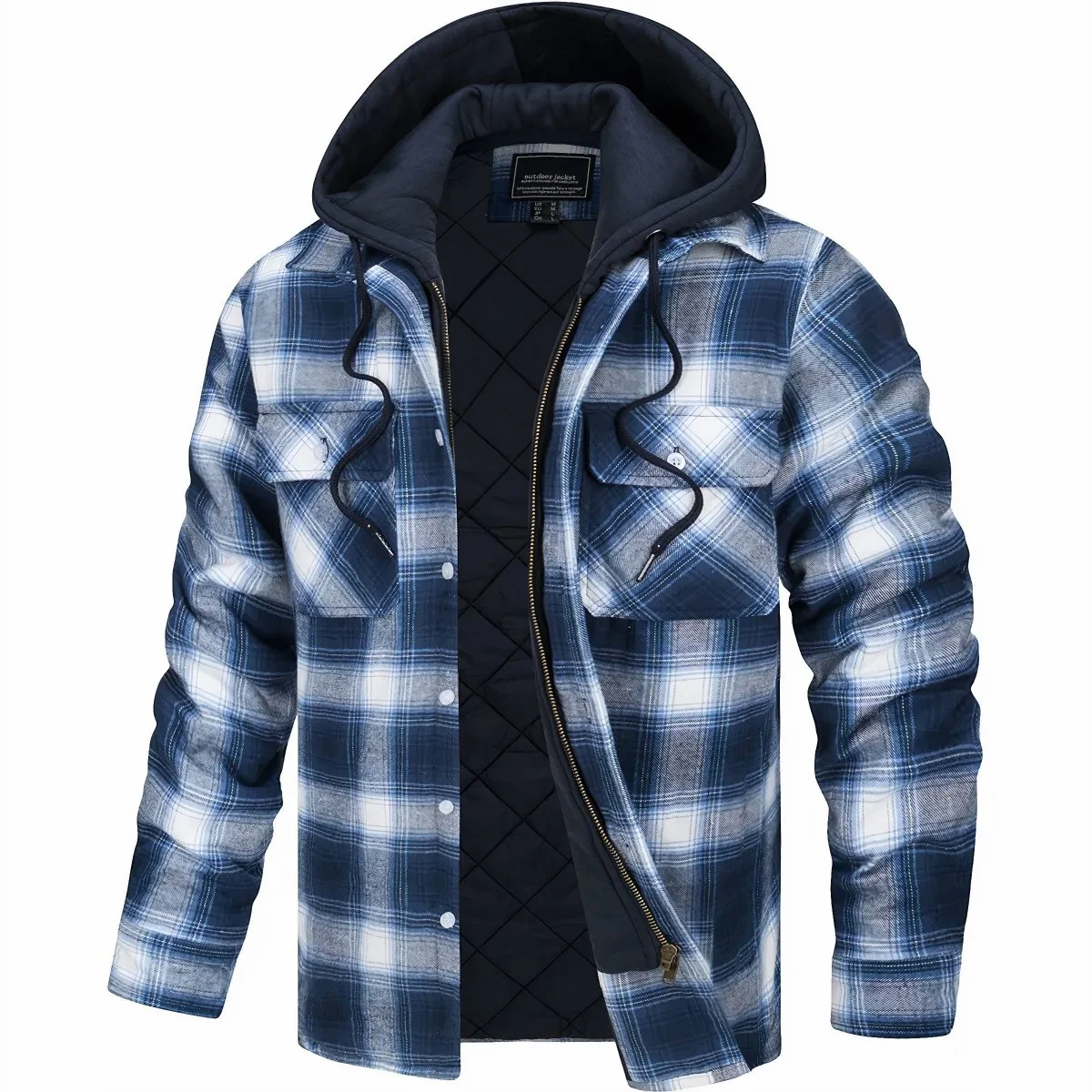 Veste à Capuche en Flanelle pour Homme Logan - Image 3