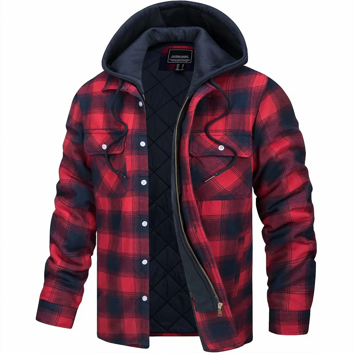 Veste à Capuche en Flanelle pour Homme Logan - Image 5