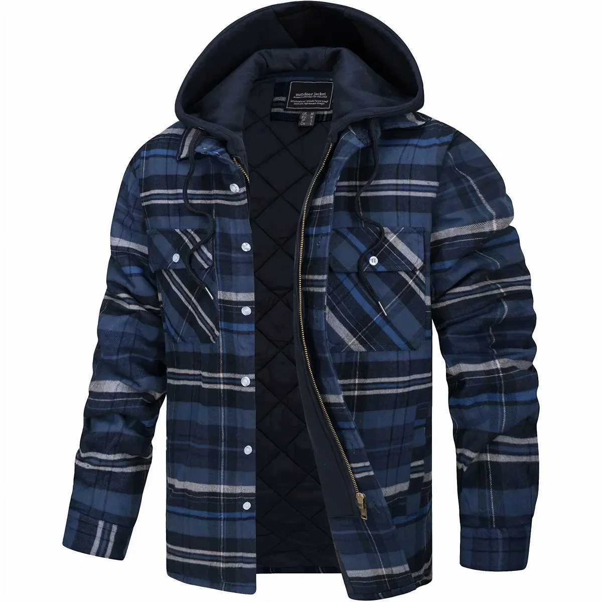 Veste à Capuche en Flanelle pour Homme Logan - Image 6