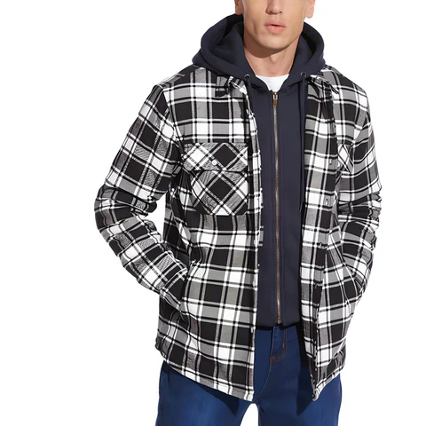Veste à Capuche en Flanelle pour Homme Logan - Image 7