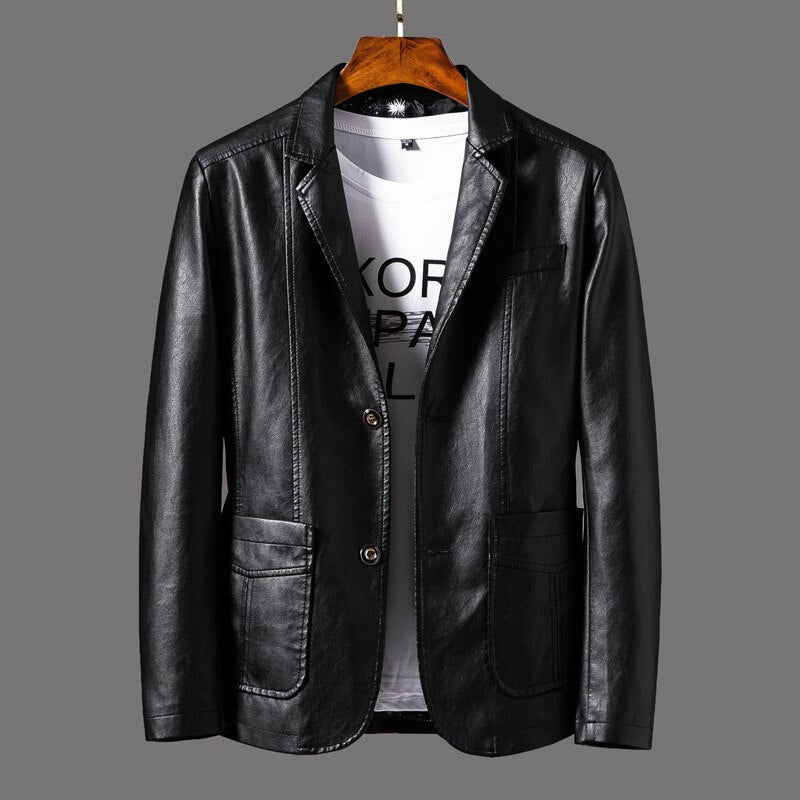 Veste en Cuir Classique Antoine