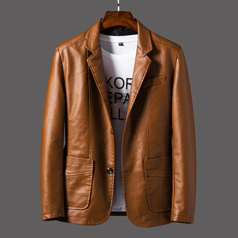 Veste en Cuir Classique Antoine - Image 3