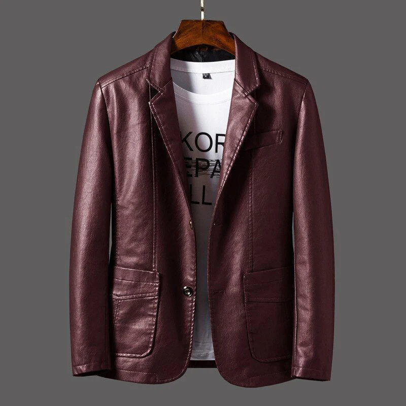 Veste en Cuir Classique Antoine - Image 4